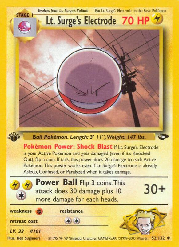 Lt. Surge's Electrode 052/132 - Gym Challenge