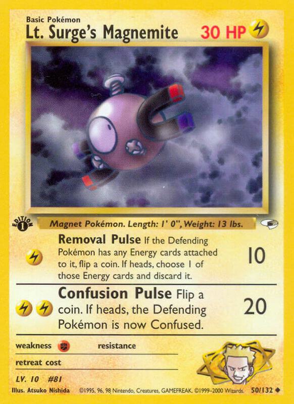 Lt. Surge's Magnemite 050/132 - Gym Heroes