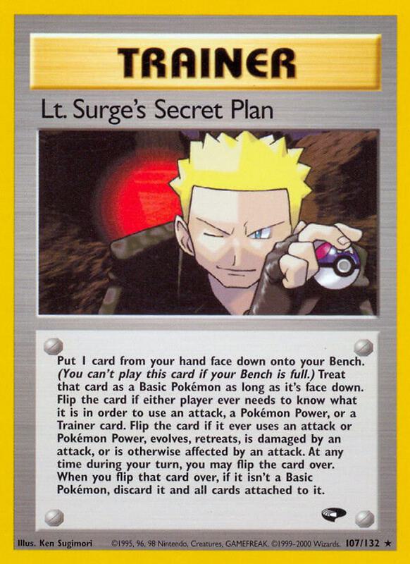Lt. Surge's Secret Plan 107/132 - Gym Challenge