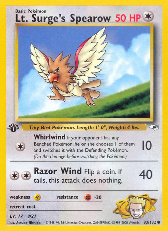 Lt. Surge's Spearow 083/132 - Gym Heroes