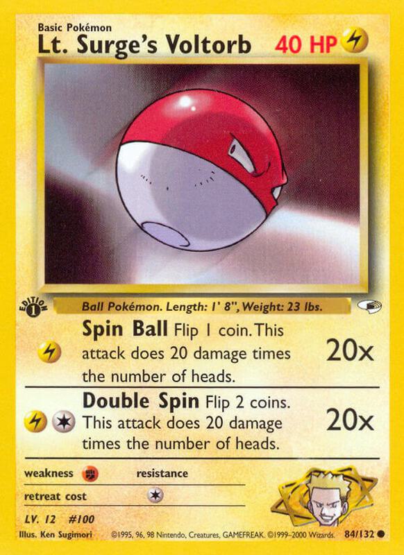 Lt. Surge's Voltorb 084/132 - Gym Heroes