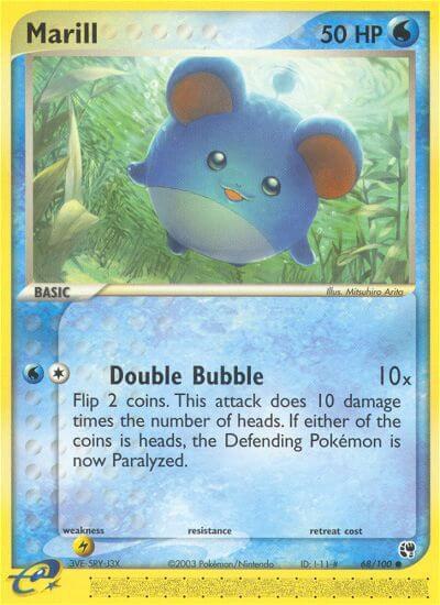Marill 68/100 - Team Rocket Returns
