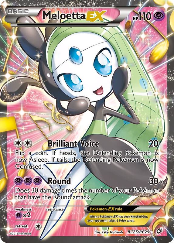 Karta Pokemon Meloetta EX (Full Art) - Legendary Treasures: Radiant Collection RC25/RC25