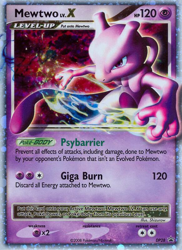 Karta Pokemon Mewtwo LV.X - DP28 - Diamond and Pearl Promos DP28