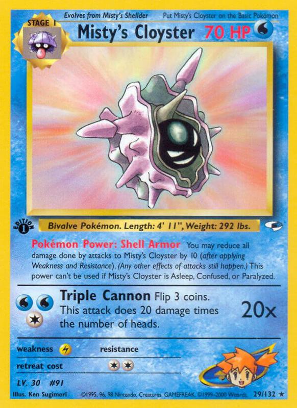 Misty's Cloyster 029/132 - Gym Heroes