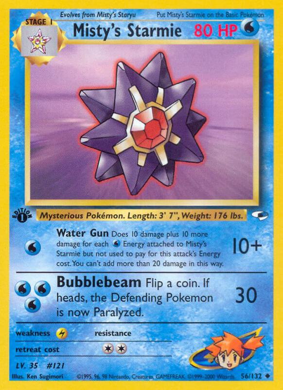 Misty's Starmie 056/132 - Gym Heroes
