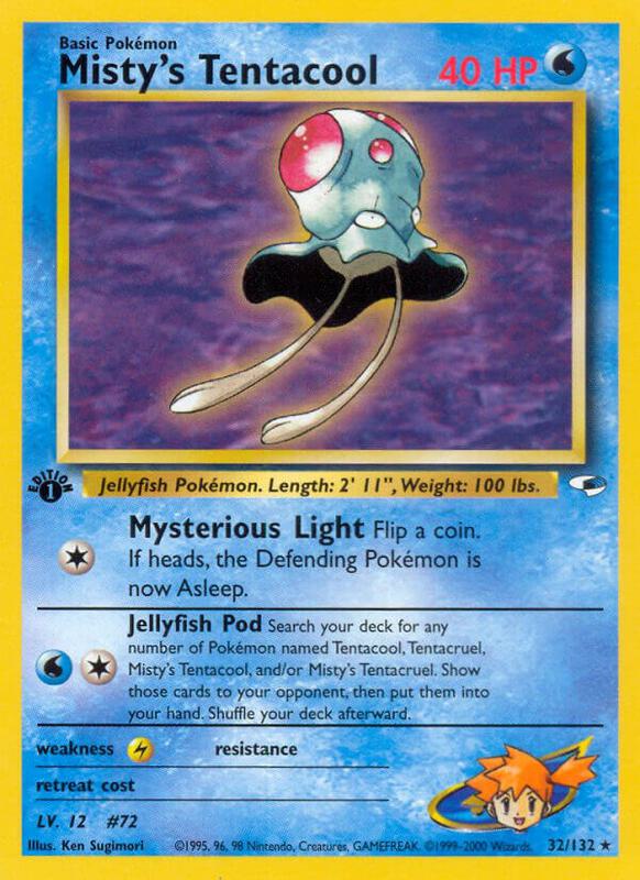 Misty's Tentacool 032/132 - Gym Heroes