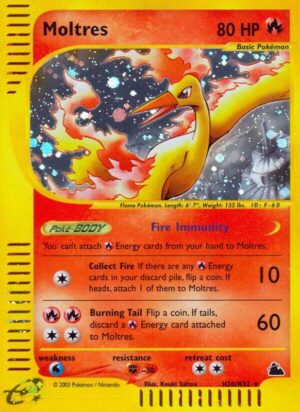 Karta Pokemon Moltres (H20) - Skyridge H20/H32