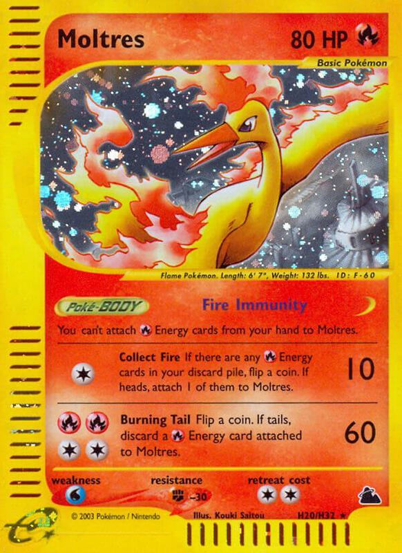 Karta Pokemon Moltres (H20) - Skyridge H20/H32