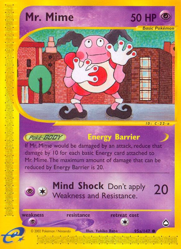 Karta Pokemon Mr. Mime (95a) - Aquapolis 95a/147