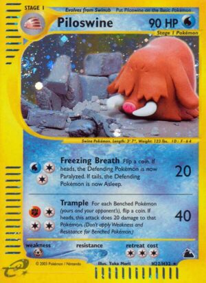 Karta Pokemon Piloswine (H22) - Skyridge H22/H32