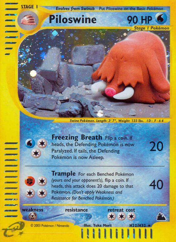Karta Pokemon Piloswine (H22) - Skyridge H22/H32