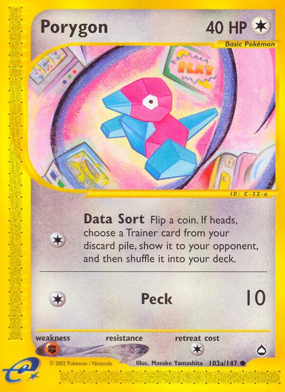 Karta Pokemon Porygon (103a) - Aquapolis 103a/147