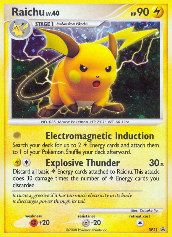 Karta Pokemon Raichu - DP21 - Diamond and Pearl Promos DP21