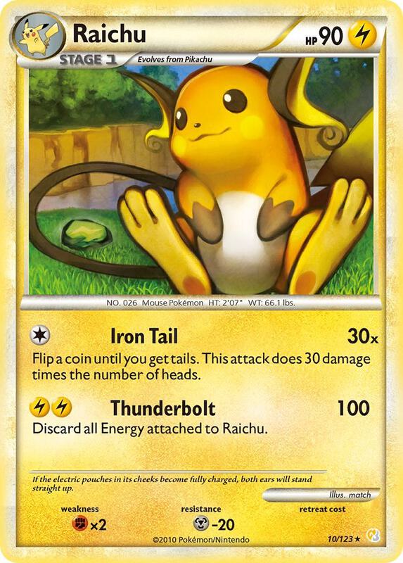 Raichu 10/123 - HeartGold & SoulSilver