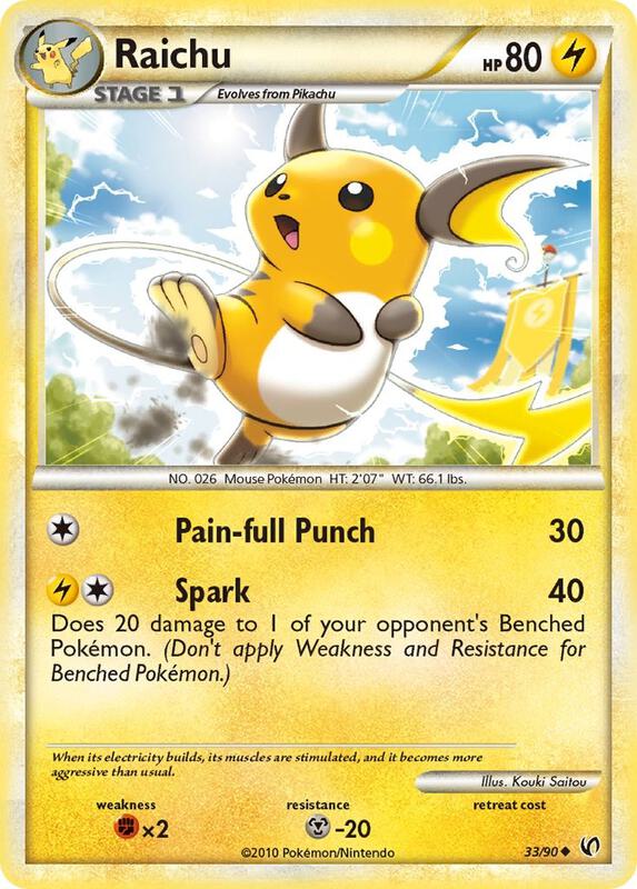 Raichu 33/90 - HS—Undaunted