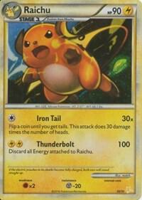 Karta Pokemon Raichu (#30 Holo) 30/30 - HGSS Trainer Kit: Gyarados & Raichu