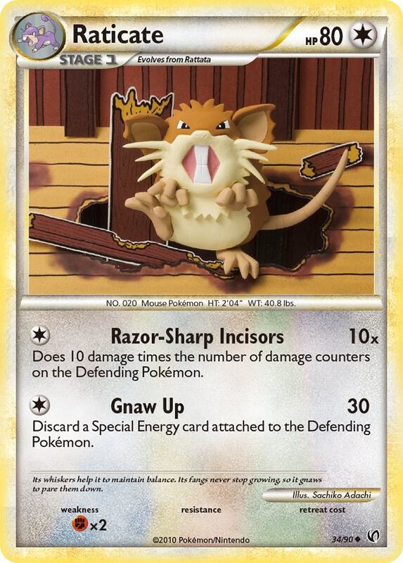Raticate 34/90 - HS—Undaunted