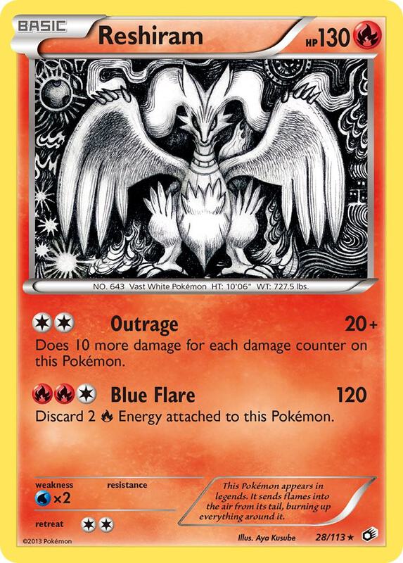 Reshiram 28/113 - Legendary Treasures