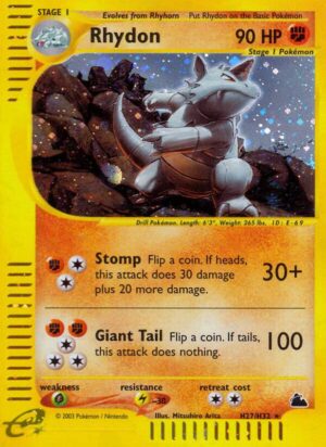 Karta Pokemon Rhydon (H27) - Skyridge H27/H32
