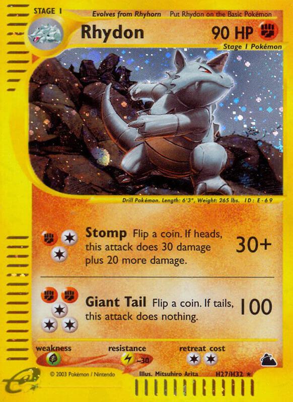 Karta Pokemon Rhydon (H27) - Skyridge H27/H32