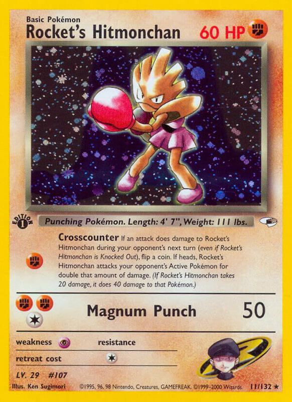 Rocket's Hitmonchan 011/132 - Gym Heroes