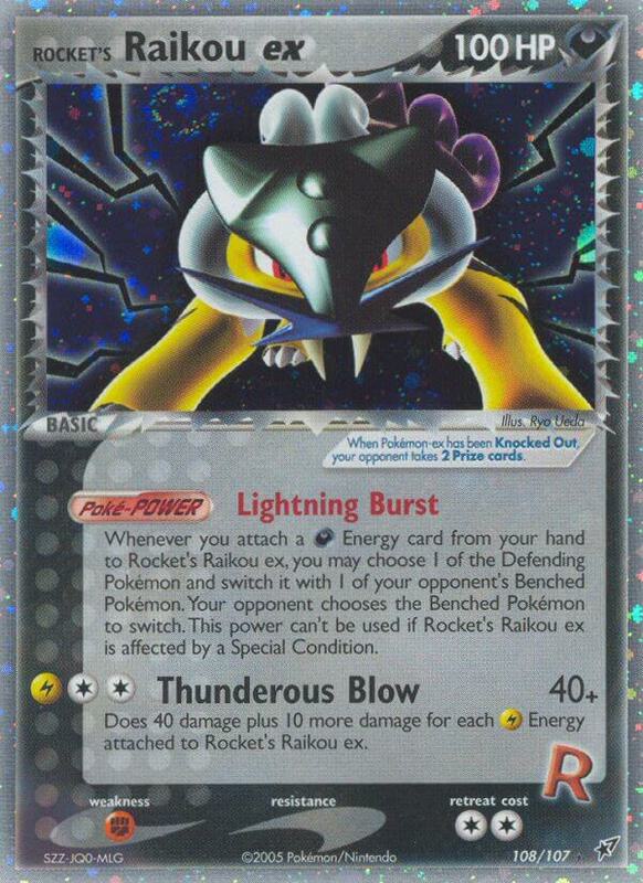 Rocket's Raikou ex 108/107 - Deoxys