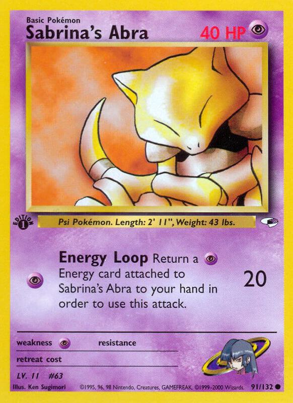 Sabrina's Abra 091/132 - Gym Heroes