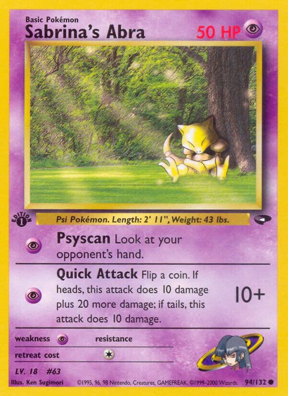 Sabrina's Abra 094/132 - Gym Challenge