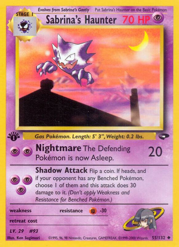 Sabrina's Haunter 055/132 - Gym Challenge