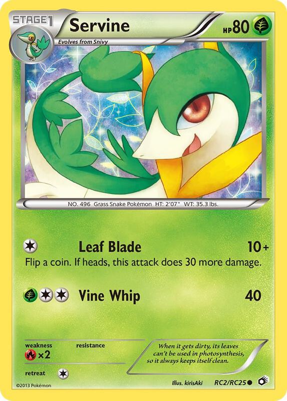 Karta Pokemon Servine - Legendary Treasures: Radiant Collection RC2/RC25