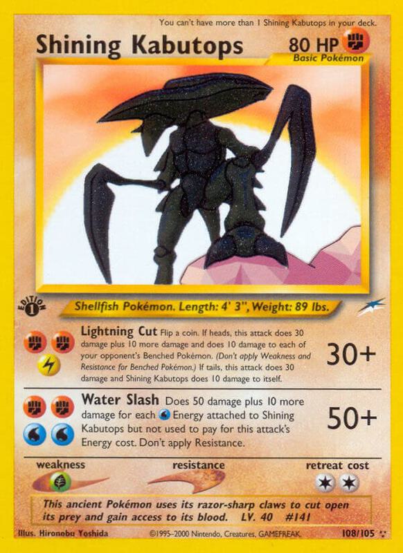 Shining Kabutops 108/105 - Neo Destiny
