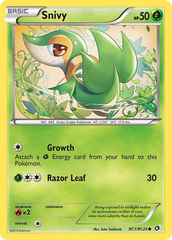 Karta Pokemon Snivy - Legendary Treasures: Radiant Collection RC1/RC25