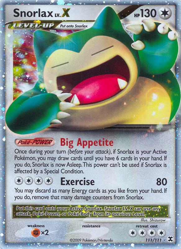Snorlax LV.X 111/111 - Rising Rivals