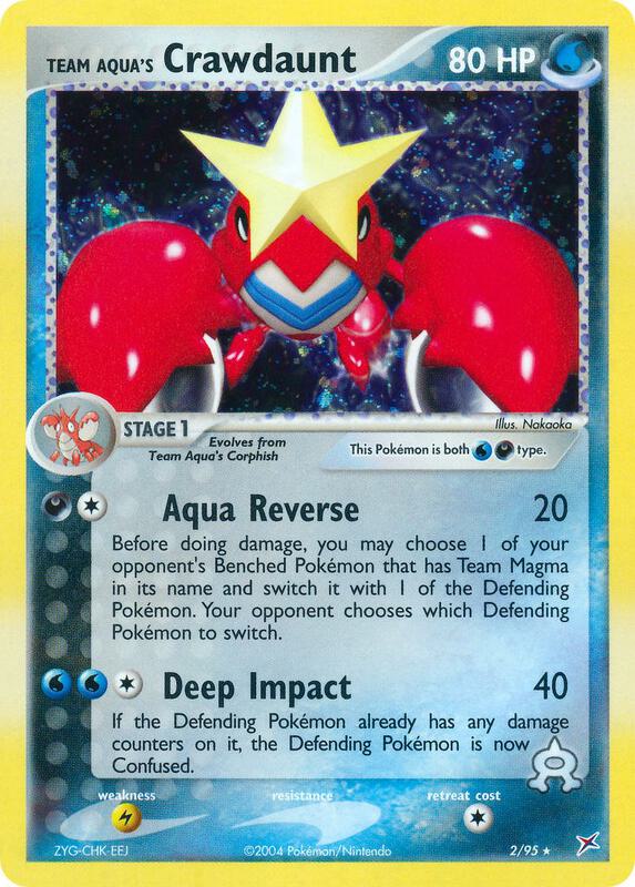 Team Aqua's Crawdaunt 2/95 - Team Magma vs Team Aqua