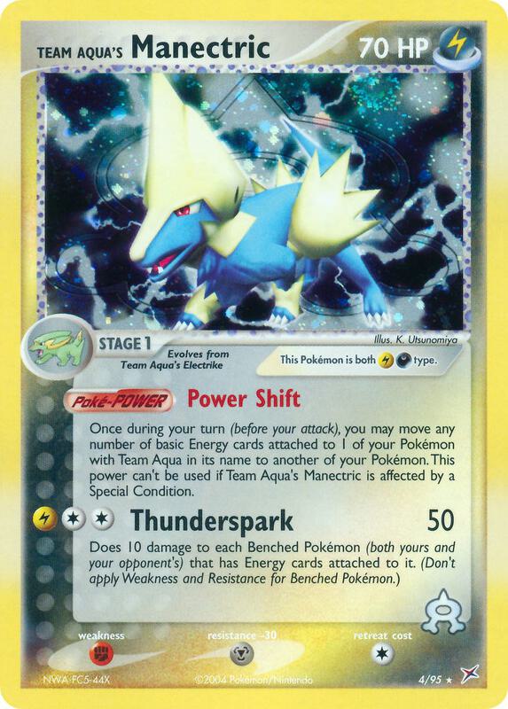 Team Aqua's Manectric 4/95 - Team Magma vs Team Aqua