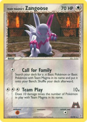 Team Magma's Zangoose 23/95 - Team Magma vs Team Aqua