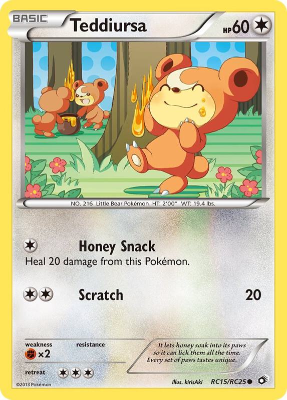 Karta Pokemon Teddiursa - Legendary Treasures: Radiant Collection RC15/RC25