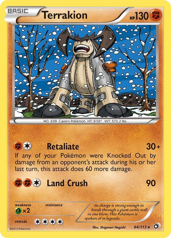 Terrakion 84/113 - Legendary Treasures