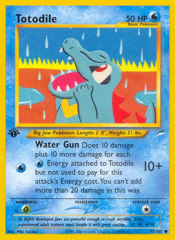 Totodile 085/105 - Neo Destiny