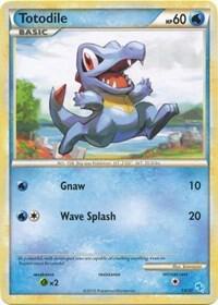 Karta Pokemon Totodile (#14) 14/30 - HGSS Trainer Kit: Gyarados & Raichu