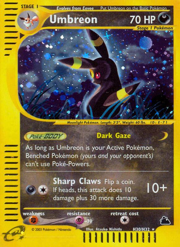 Karta Pokemon Umbreon (H30) - Skyridge H30/H32