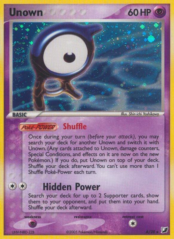 Karta Pokemon Unown (A) - Unseen Forces A/28