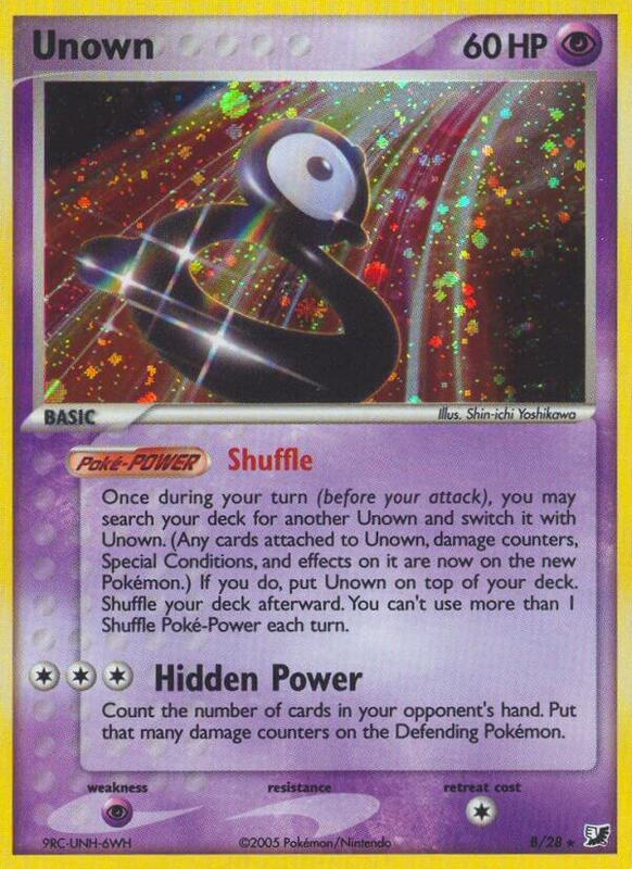 Karta Pokemon Unown (B) - Unseen Forces B/28