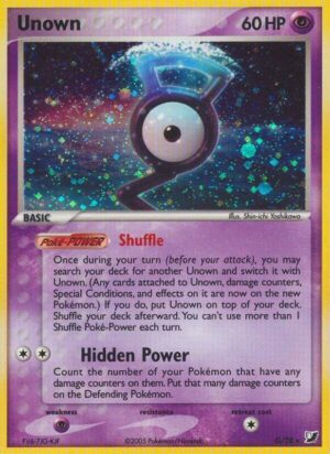 Karta Pokemon Unown (G) - Unseen Forces G/28