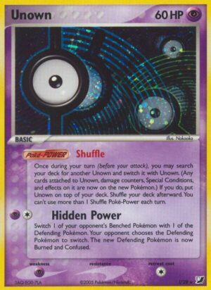 Karta Pokemon Unown (I) - Unseen Forces I/28