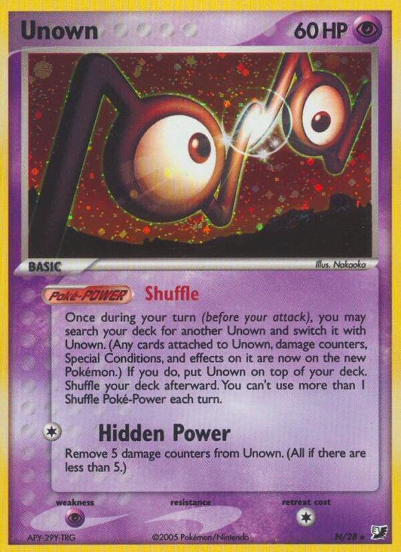 Karta Pokemon Unown (N) - Unseen Forces N/28