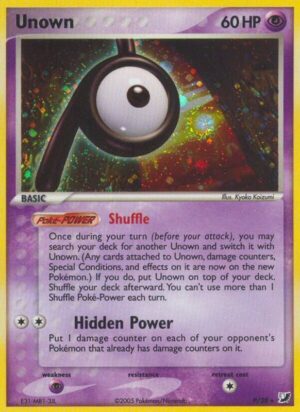 Karta Pokemon Unown (P) - Unseen Forces P/28
