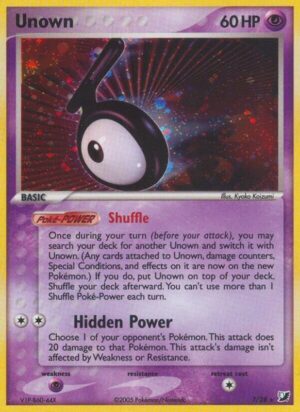 Karta Pokemon Unown (T) - Unseen Forces T/28