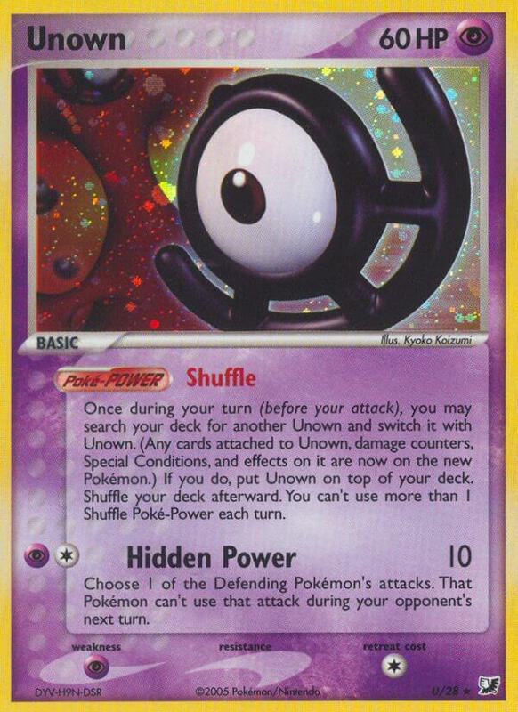 Karta Pokemon Unown (U) - Unseen Forces U/28